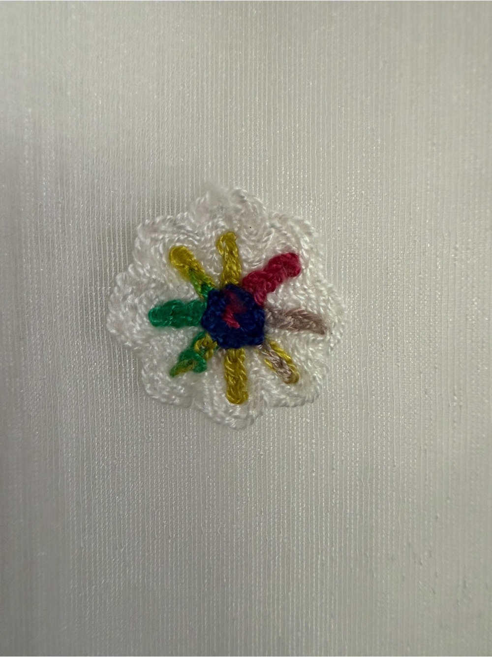 White flowered sheer dress - Picture 3 of 6